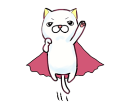 Almost White Cat sticker #8433004