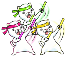 Almost White Cat sticker #8433005