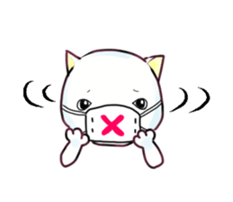 Almost White Cat sticker #8433010