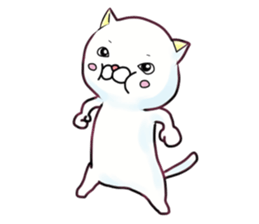 Almost White Cat sticker #8433017