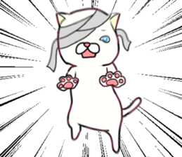 Almost White Cat sticker #8433018