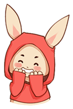 hoodie bunny sticker #8433260