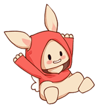 hoodie bunny sticker #8433261