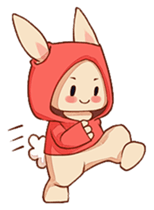 hoodie bunny sticker #8433265
