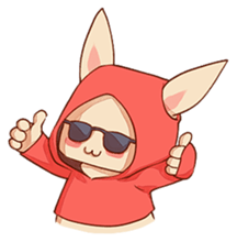 hoodie bunny sticker #8433266