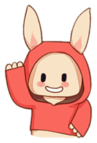 hoodie bunny sticker #8433267