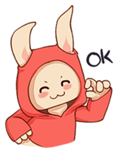 hoodie bunny sticker #8433269