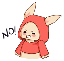 hoodie bunny sticker #8433270