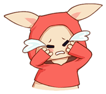 hoodie bunny sticker #8433271