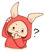 hoodie bunny sticker #8433272