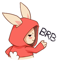 hoodie bunny sticker #8433273