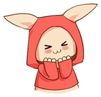hoodie bunny sticker #8433276