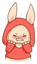 hoodie bunny sticker #8433278