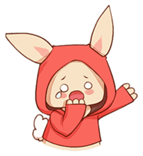 hoodie bunny sticker #8433279