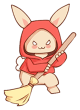 hoodie bunny sticker #8433282