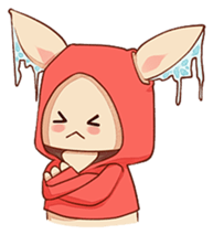 hoodie bunny sticker #8433285