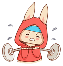 hoodie bunny sticker #8433287