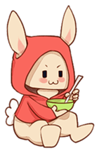 hoodie bunny sticker #8433290