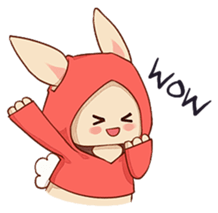 hoodie bunny sticker #8433292