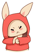 hoodie bunny sticker #8433295