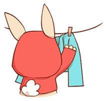 hoodie bunny sticker #8433296