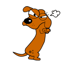 Salala-Super cute sausage dog sticker #8434380