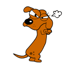 Salala-Super cute sausage dog sticker #8434380