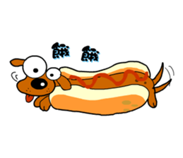 Salala-Super cute sausage dog sticker #8434381