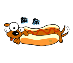 Salala-Super cute sausage dog sticker #8434381