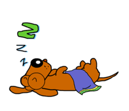 Salala-Super cute sausage dog sticker #8434386