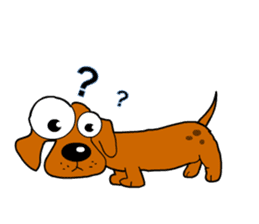 Salala-Super cute sausage dog sticker #8434398
