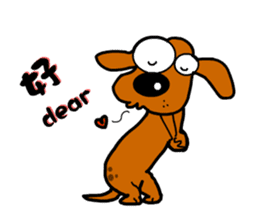 Salala-Super cute sausage dog sticker #8434408