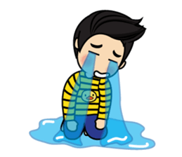 Belle little ducky boy sticker #8434544