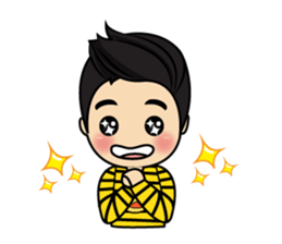 Belle little ducky boy sticker #8434545