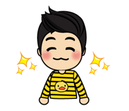 Belle little ducky boy sticker #8434547