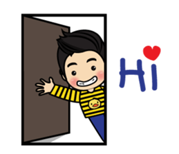Belle little ducky boy sticker #8434552