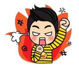 Belle little ducky boy sticker #8434565