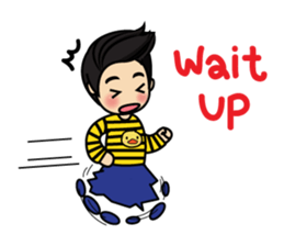 Belle little ducky boy sticker #8434568