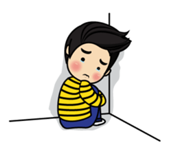 Belle little ducky boy sticker #8434570