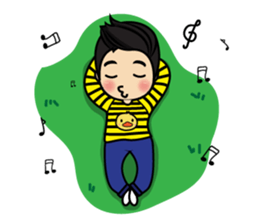 Belle little ducky boy sticker #8434573