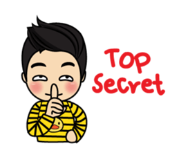 Belle little ducky boy sticker #8434575