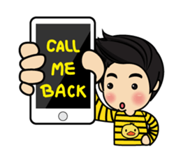 Belle little ducky boy sticker #8434577