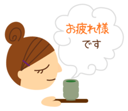 a lovely face sticker #8434782