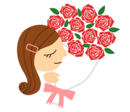 a lovely face sticker #8434787