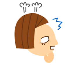 a lovely face sticker #8434793