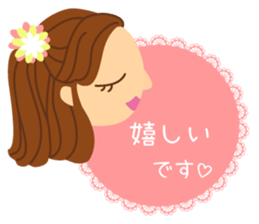 a lovely face sticker #8434804