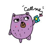 Taro Bear by Amoyo sticker #8434983