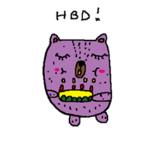 Taro Bear by Amoyo sticker #8434986