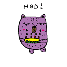 Taro Bear by Amoyo sticker #8434986