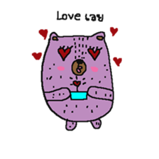 Taro Bear by Amoyo sticker #8434990